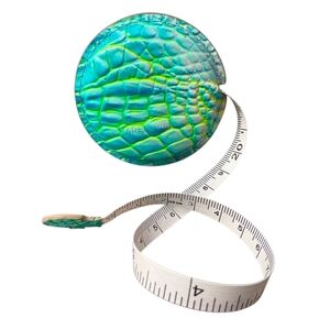 💚🔹️Brahmin🔹️ COTTON CANDY MELBOURNE Leather TAPE MEASURE NWOT